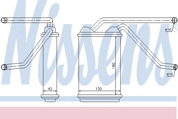Купить запчасть NISSENS - 76511 Радиатор печки DAEWOO NEXIA, ESPERO 76511