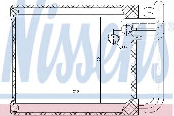 Купить запчасть NISSENS - 77632 Радиатор печки KIA CEE