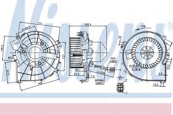 Купить запчасть NISSENS - 87080 Вентилятор салона OPEL CORSA C -AC 87080