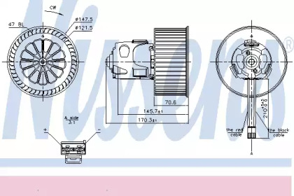 Купить запчасть NISSENS - 87240 Вентилятор салона BMW 5 F10, 7 F01 +AC 87240
