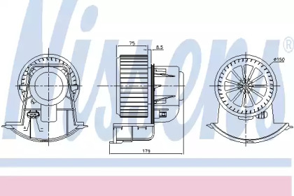 Купить запчасть NISSENS - 87271 Вентилятор салона VW TRANSPORTER V +AC 87271