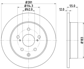 Купить запчасть Nisshinbo - ND1013K Диск тормозной зад TOYOTA RAV 4 IV (_A4_) 2.0 (ZSA42) 12.2012 - <=> TOYOTA RAV 4 III (_A3_) 2.0 4WD (ACA30_) 03.2006 -