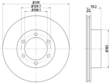 Купить запчасть Nisshinbo - ND1060 Диск тормозной перед TOYOTA LAND CRUISER 90 (_J9_) 3.4 i 24V (VZJ90_, VZJ95_) 03.1996 - 12.2002 <=> TOYOTA LAND CRUISER 90 (_J9_) 3.0 TD (KZJ90_, KZJ95_) 04.1996 - 12.2002