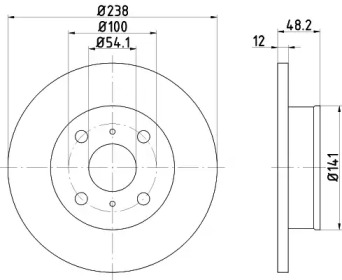 Купить запчасть Nisshinbo - ND1064K Диск тормозной перед TOYOTA COROLLA Compact (_E9_) 1.3 (EE90) 08.1987 - 12.1989 <=> TOYOTA COROLLA (_E9_) 1.3 i (EE90) 08.1987 - 12.1992