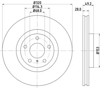 Купить запчасть NISSHINBO - ND2004K Диск тормозной передний INFINITI, NISSAN EX, G , M , M35, M45, 350 Z Roadster , FUGA, MURANO I , MURANO II , MURANO II Cabriolet ND2004K