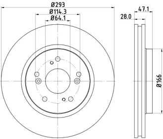 Купить запчасть Nisshinbo - ND2005K Диск тормозной перед HONDA CR-V III (RE_) 2.0 i 4WD (RE5) 01.2007 - <=> HONDA CR-V III (RE_) 2.4 i-VTEC 4WD (RE7) 09.2009 -
