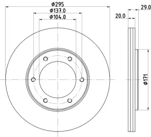 Купить запчасть Nisshinbo - ND2015K Диск тормозной перед NISSAN PATROL GR IV (Y60, GR) 2.8 TD (Y60A) 09.1988 - 06.1997 <=> NISSAN PATROL GR IV (Y60, GR) 4.2 D (Y60GR) 11.1988 - 06.1997