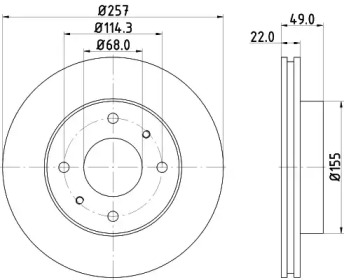 Купить запчасть Nisshinbo - ND2018K Диск тормозной перед NISSAN ALMERA II (N16) 1.5 10.2002 - <=> NISSAN ALMERA II Hatchback (N16) 1.5 10.2002 -