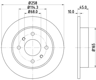Купить запчасть Nisshinbo - ND2019K Диск тормозной зад NISSAN ALMERA II (N16) 1.5 10.2002 - <=> NISSAN ALMERA II (N16) 1.8 10.2002 -