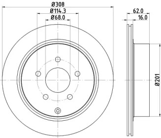 Купить запчасть Nisshinbo - ND2025K Диск тормозной зад NISSAN MURANO II (Z51) 3.5 4x4 12.2010 - 09.2014 <=> INFINITI FX 35 All-wheel Drive 01.2003 - 12.2008