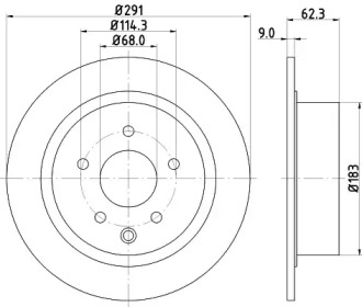 Купить запчасть Nisshinbo - ND2034K Диск тормозной зад NISSAN QASHQAI / QASHQAI +2 I (J10, JJ10) 2.0 All-wheel Drive 02.2007 - 12.2013 <=> NISSAN JUKE (F15) 1.6 06.2010 -