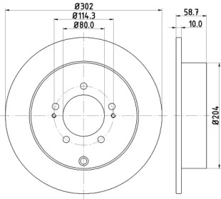 Купить запчасть Nisshinbo - ND3002K Диск тормозной зад MITSUBISHI OUTLANDER II (CW_W) 2.4 4WD (CW5W) 09.2007 - 11.2012 <=> MITSUBISHI OUTLANDER II (CW_W) 2.0 11.2006 - 11.2012