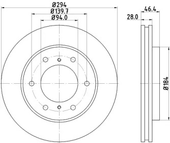 Купить запчасть Nisshinbo - ND3009K Диск тормозной перед MITSUBISHI L 200 / TRITON (KA_T, KB_T) 2.5 DI-D 4WD (KB4T) 11.2005 - 12.2015 <=> MITSUBISHI PAJERO SPORT II (KH_, KG_) 2.5 DI-D 4WD (KH4W) 07.2008 -
