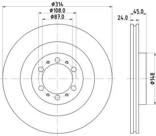 Купить запчасть Nisshinbo - ND3019K Диск тормозной перед MITSUBISHI PAJERO SPORT I (K7_, K9_) 3.0 V6 (K96W) 06.2000 - <=> MITSUBISHI PAJERO SPORT I (K7_, K9_) 2.5 TD (K94W) 11.1998 -