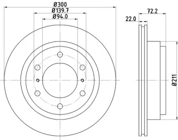 Купить запчасть Nisshinbo - ND3022K Диск тормозной зад MITSUBISHI PAJERO IV (V8_W, V9_W) 3.0 4WD 02.2007 - <=> MITSUBISHI PAJERO IV (V8_W, V9_W) 3.2 DI-D 01.2010 -