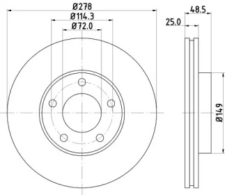 Купить запчасть Nisshinbo - ND5001K Диск тормозной перед MAZDA 3 Saloon (BK) 1.6 02.2004 - 06.2009 <=> MAZDA 3 Saloon (BL) 1.6 MZR 02.2009 - 09.2014