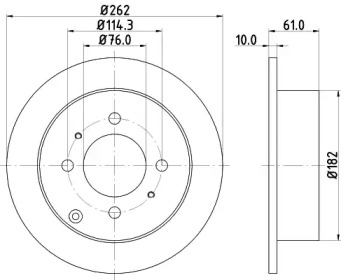 Купить запчасть Nisshinbo - ND6005 Диск тормозной зад HYUNDAI SONATA IV (EF) 2.0 16V 10.2001 - 11.2004 <=> HYUNDAI MATRIX (FC) 1.6 06.2001 - 08.2010