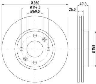 Купить запчасть Nisshinbo - ND6010K Диск тормозной перед HYUNDAI ELANTRA Saloon (XD) 1.6 05.2003 - 07.2006 <=> HYUNDAI SONATA IV (EF) 2.0 16V 10.2001 - 11.2004