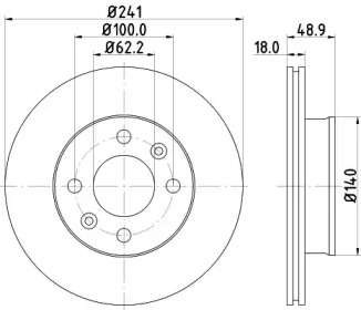 Купить запчасть Nisshinbo - ND6018K Диск тормозной перед KIA PICANTO (TA) 1.2 09.2011 - <=> KIA PICANTO (SA) 1.1 04.2004 -