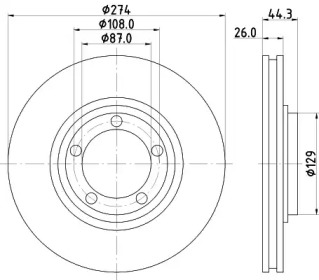 Купить запчасть NISSHINBO - ND6026K Диск тормозной перед HYUNDAI H-1 / STAREX MPV 2.5 TCi 05.2004 - 12.2007 <=> HYUNDAI H-1 / STAREX MPV 2.5 CRDi 12.2002 - 