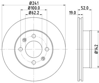 Купить запчасть Nisshinbo - ND6042K Диск тормозной перед HYUNDAI ACCENT II Saloon (LC) 1.5 09.1999 - 10.2002 <=> HYUNDAI ACCENT II Saloon (LC) 1.5 01.2000 - 11.2005