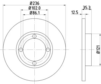 Купить запчасть Nisshinbo - ND6046K Диск тормозной перед DAEWOO MATIZ (M100, M150) 0.8 09.1998 - <=> DAEWOO MATIZ (M100, M150) 1.0 01.2003 -