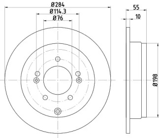 Купить запчасть Nisshinbo - ND6058K Диск тормозной зад HYUNDAI GRANDEUR (TG) 2.7 01.2009 - 12.2010 <=> HYUNDAI GRANDEUR (TG) 3.3 04.2005 - 12.2010