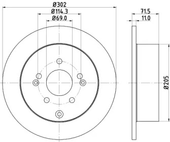 Купить запчасть Nisshinbo - ND6062K Диск тормозной зад HYUNDAI SANTA FE II (CM) 2.2 CRDi 01.2009 - 12.2012 <=> HYUNDAI SANTA FE II (CM) 2.7 V6 GLS 03.2006 - 12.2009