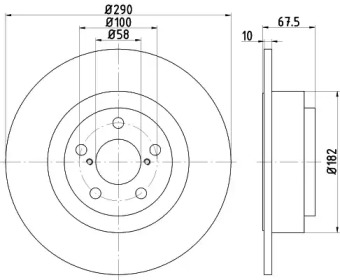 Купить запчасть Nisshinbo - ND7001K Диск тормозной зад SUBARU OUTBACK (BE, BH) 2.5 AWD (BH9) 10.2000 - 08.2003 <=> SUBARU LEGACY III Estate (BH) 2.5 AWD (BH9) 12.1998 - 08.2003