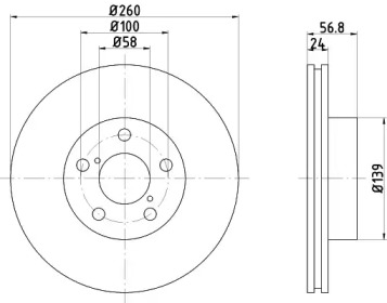 Купить запчасть Nisshinbo - ND7005 Диск тормозной перед SUBARU IMPREZA Saloon (GD) 1.5 AWD 05.2006 - 03.2007 <=> SUBARU LEGACY II (BD) 2.0 i 09.1994 - 03.1999