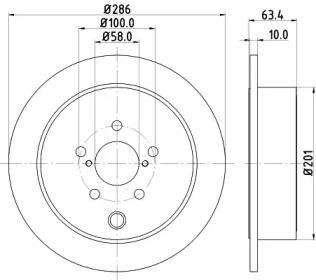 Купить запчасть NISSHINBO - ND7007K Диск тормозной зад SUBARU FORESTER (SH_) 2.0 AWD 01.2010 -  <=> SUBARU FORESTER (SH_) 2.0 AWD 01.2008 - 09.2013
