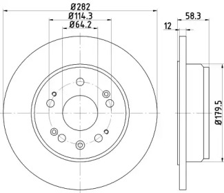 Купить запчасть Nisshinbo - ND8005K Диск тормозной зад HONDA STREAM (RN) 1.7 16V (RN1) 05.2001 - <=> HONDA STREAM (RN) 2.0 16V (RN3) 05.2001 -