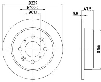 Купить запчасть Nisshinbo - ND8007 Диск тормозной зад HONDA JAZZ II (GD_, GE3, GE2) 1.3 (GD1) 03.2002 - 07.2008 <=> HONDA CIVIC VI Saloon (EJ, EK) 1.5 i (EK3) 11.1995 - 02.2001
