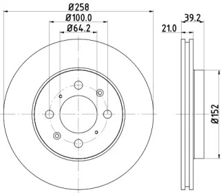 Купить запчасть Nisshinbo - ND8016K Диск тормозной перед HONDA JAZZ II (GD_, GE3, GE2) 1.3 (GD1) 03.2002 - 07.2008 <=> HONDA JAZZ II (GD_, GE3, GE2) 1.2 i-DSI (GD5, GE2) 03.2002 - 07.2008
