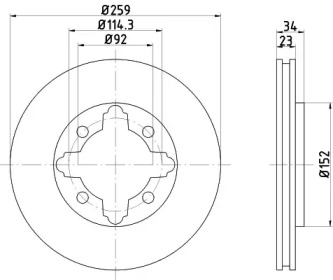 Купить запчасть Nisshinbo - ND8018K Диск тормозной перед HONDA ACCORD V (CE, CF_) 1.9 i (CE7) 02.1996 - 10.1998 <=> HONDA ACCORD V (CC, CD) 2.0 i S 03.1993 - 01.1996