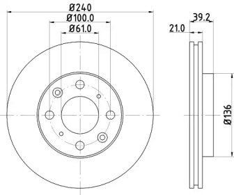 Купить запчасть Nisshinbo - ND8022 Диск тормозной перед HONDA JAZZ II (GD_, GE3, GE2) 1.3 (GD1) 03.2002 - 07.2008 <=> HONDA JAZZ II (GD_, GE3, GE2) 1.2 i-DSI (GD5, GE2) 03.2002 - 07.2008