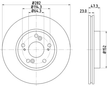 Купить запчасть Nisshinbo - ND8024K Диск тормозной перед HONDA CR-V II (RD_) 2.0 (RD4) 09.2001 - 03.2007 <=> HONDA CR-V II (RD_) 2.4 Vtec 4WD (RD7) 09.2001 - 09.2006