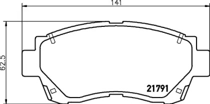 Купить запчасть Nisshinbo - NP1006 Колодки тормозные дисковые перед (PF-1228) TOYOTA CAMRY (_V2_) 2.2 (SXV20_) 08.1996 - 11.2001 <=> TOYOTA CAMRY (_V1_) 2.2 (SXV10_) 06.1991 - 08.1996