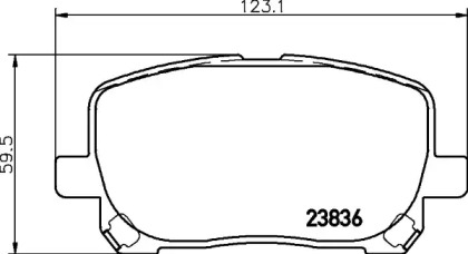 Купить запчасть Nisshinbo - NP1009 Колодки тормозные дисковые перед (PF-1470) TOYOTA AVENSIS VERSO (_M2_) 2.0 (ACM20_) 08.2001 - 11.2009 <=> TOYOTA AVENSIS VERSO (_M2_) 2.0 D (CLM20_) 08.2001 - 08.2005