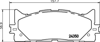 Купить NISSHINBO - NP1015 Колодки тормозные дисковые перед TOYOTA CAMRY Saloon (_V5_) 2.5 (ASV50_) 09.2011 -  <=> TOYOTA CAMRY Saloon (_V4_) 2.4 (ACV40_) 01.2006 - 09.2011