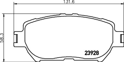 Купить запчасть Nisshinbo - NP1017 Колодки тормозные дисковые перед (PF-1479) TOYOTA CAMRY Saloon (_V3_) 2.4 (ACV30_, ACV36) 11.2001 - 11.2006 <=> TOYOTA CAMRY Saloon (_V3_) 3.0 (MCV30_) 08.2001 - 11.2006