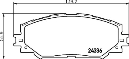 Купить запчасть Nisshinbo - NP1019 Колодки тормозные дисковые перед (PF-1524) TOYOTA COROLLA Saloon (_E15_) 1.6 Dual VVTi (ZRE141) 01.2007 - <=> TOYOTA RAV 4 III (_A3_) 2.0 4WD (ACA30_) 03.2006 -