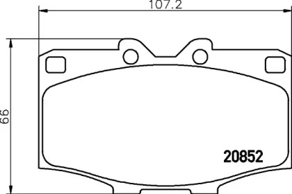 Купить запчасть Nisshinbo - NP1022 Колодки тормозные дисковые перед (PF-1086) TOYOTA LAND CRUISER (_J6_) 4.0 Diesel (HJ60) 01.1982 - 12.1985 <=> TOYOTA LAND CRUISER (_J6_) 4.0 Turbo-D (HJ61_V) 10.1985 - 12.1989
