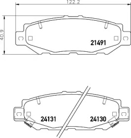 Купить запчасть Nisshinbo - NP1027 Колодки тормозные дисковые зад (PF-1363) LEXUS GS (JZS147_) 300 (JZS147_) 01.1993 - 08.1997 <=> LEXUS SC Coupe (_ZZ3_) 400 09.1991 - 12.1995
