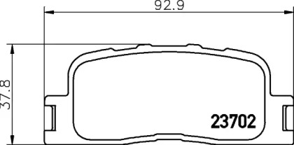 Купить запчасть Nisshinbo - NP1030 Колодки тормозные дисковые зад (PF-1458) TOYOTA CAMRY Saloon (_V3_) 2.4 (ACV30_, ACV36) 11.2001 - 11.2006 <=> TOYOTA CAMRY Saloon (_V3_) 3.0 (MCV30_) 08.2001 - 11.2006