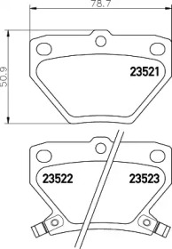 Купить запчасть Nisshinbo - NP1032 Колодки тормозные дисковые зад (PF-1454) TOYOTA COROLLA (_E12_) 1.6 VVT-i (ZZE121_) 01.2002 - 12.2006 <=> TOYOTA PRIUS Hatchback (_W2_) 1.5 (NHW2_) 08.2003 - 03.2009