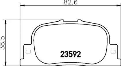 Купить запчасть Nisshinbo - NP1035 Колодки тормозные дисковые зад (PF-1431) LIFAN 620 Saloon 1.6 06.2008 - <=> TOYOTA PRIUS Hatchback (_W2_) 1.5 (NHW2_) 08.2003 - 03.2009