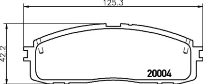 Купить запчасть Nisshinbo - NP1046 Колодки тормозные дисковые зад (PF-1142C) TOYOTA SUPRA (_A7_) 3.0 (MA70_) 01.1986 - 05.1993