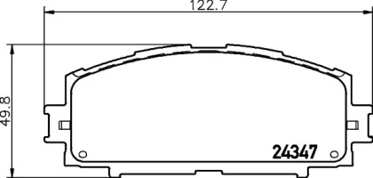 Купить запчасть Nisshinbo - NP1053 Колодки тормозные дисковые перед TOYOTA PRIUS (_W3_) 1.8 Hybrid (ZVW3_) 04.2009 - <=> LEXUS CT (ZWA10_) 200h (ZWA10_) 12.2010 -