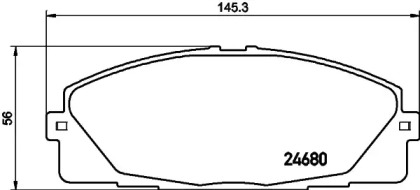 Купить запчасть Nisshinbo - NP1059 Колодки тормозные дисковые перед TOYOTA HIACE / COMMUTER V (TRH2_, KDH2_) 2.7 (TRH223) 01.2005 - <=> TOYOTA HIACE / COMMUTER V (TRH2_, KDH2_) 2.7 (TRH223_) 12.2013 -